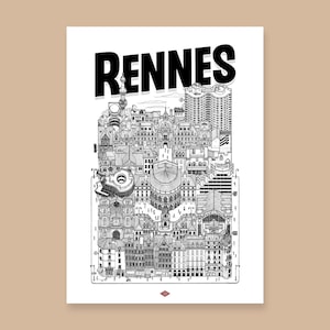 Illustration de Rennes par Docteur Paper