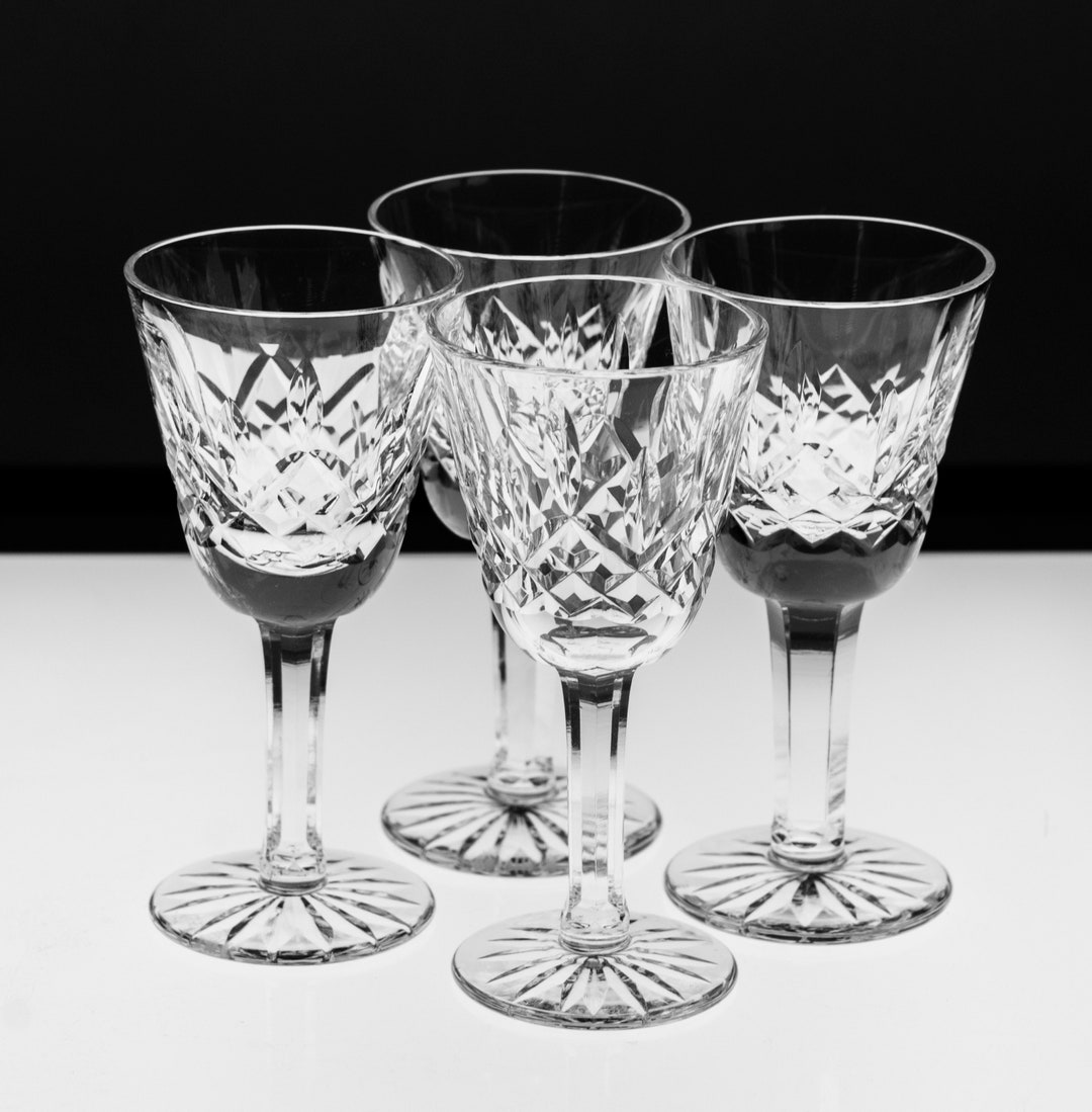 Waterford Lismore Crystal Liqueur Cocktail Cordial 4 Glasses Etsy