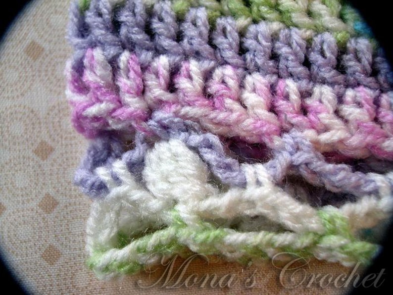 Baby Beanie Size 6 to 9 Months Infant Hat Infant Beanie Hand Crocheted Variegated Pastel Baby Hat Baby Shower Gift