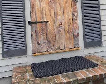 Basket Weave Rope Doormat: Nantucket Style, Made in USA