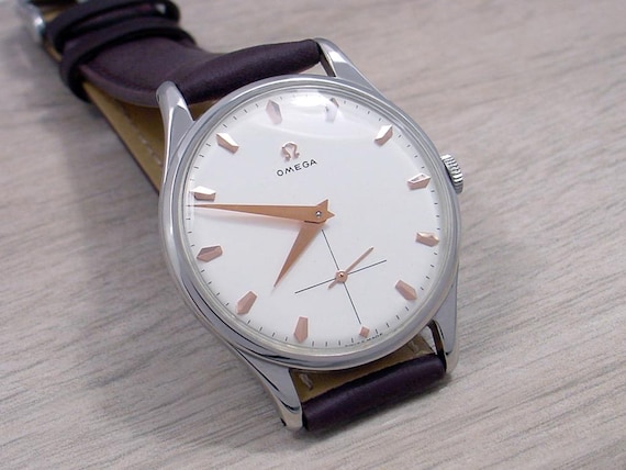 Omega Watch, Large Vintage, Swiss Made, Men's Manual, #J009