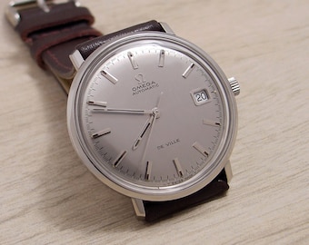 Omega Watch, Vintage De Ville, Swiss Made, Men's Automatic, #I011