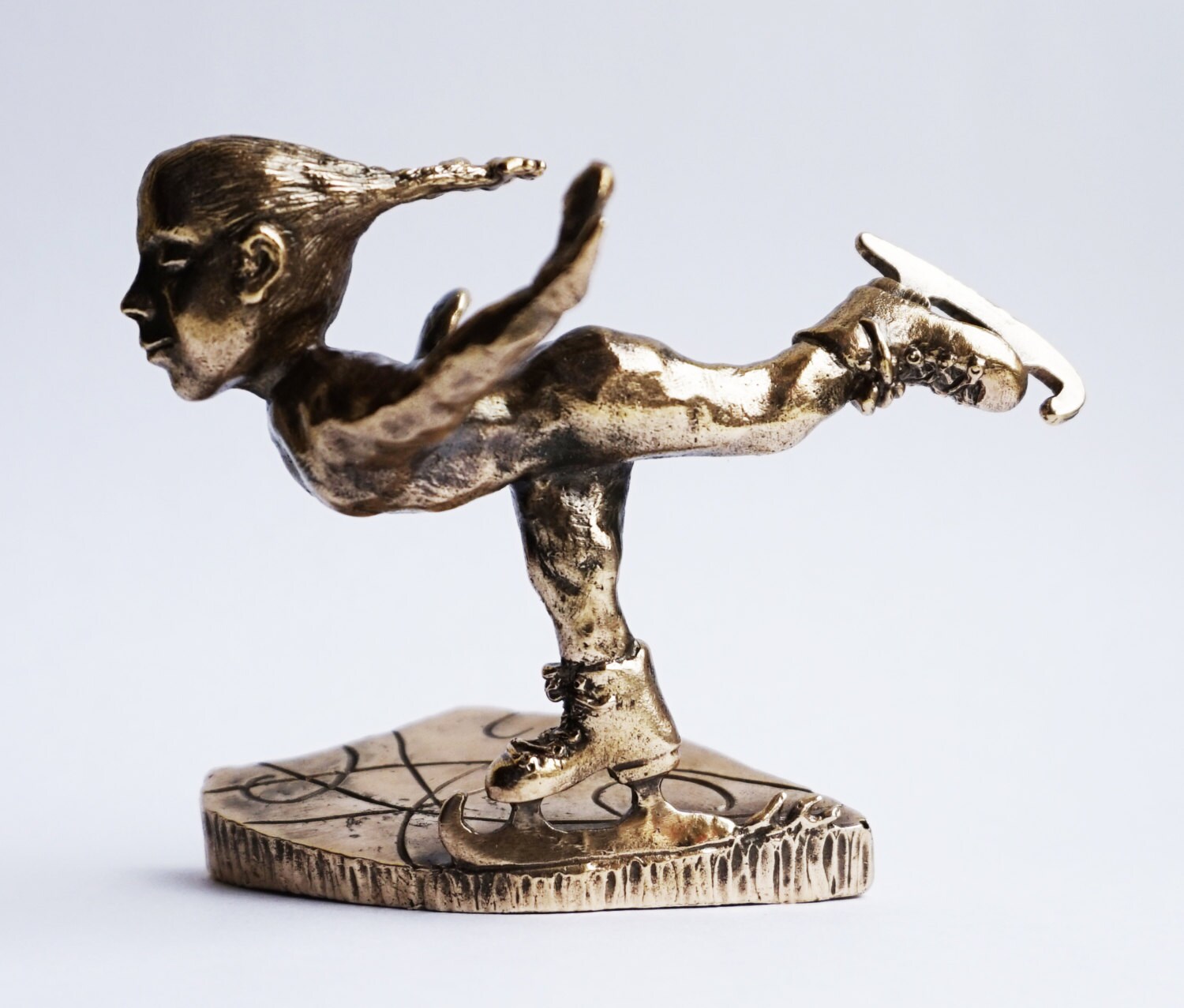 Figure Skater Bronze Sculpture Bronze Sculpture Etsy Australia