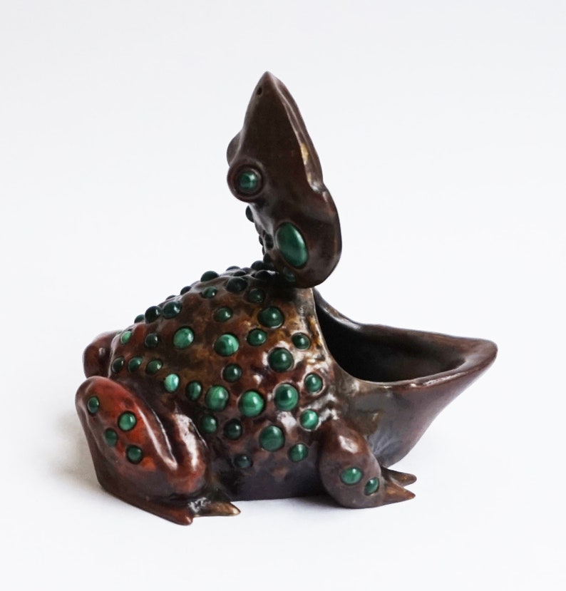 Sculpture from bronze FROG casket author's bronze Etsy