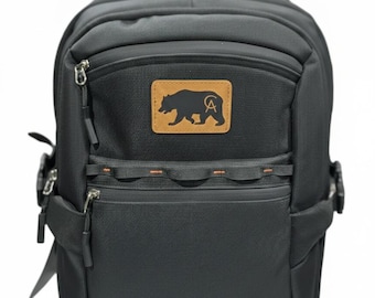 Mochila para computadora personalizada / Parche grabado con láser gratis, regalo corporativo