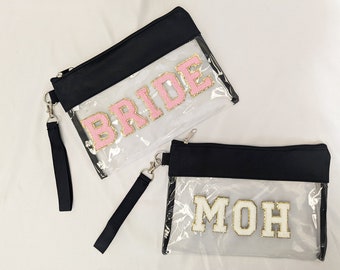 Clear Wristlet | Personalized Wristlet | Bridesmaid Gift | Stadium Friendly | Bridesmaid | Bachelorette Party Gift | FREE SHIPPING
