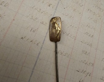 Antique Vintage Nude Woman Naked Lady Stick PIn