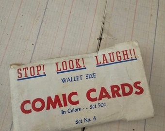 Vintage Wallet Adult Comic Cards