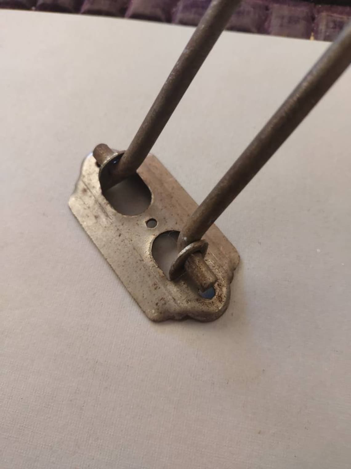 Vintage Mid Century Metal Swinging Towel Bar Cabinet Hanger Etsy