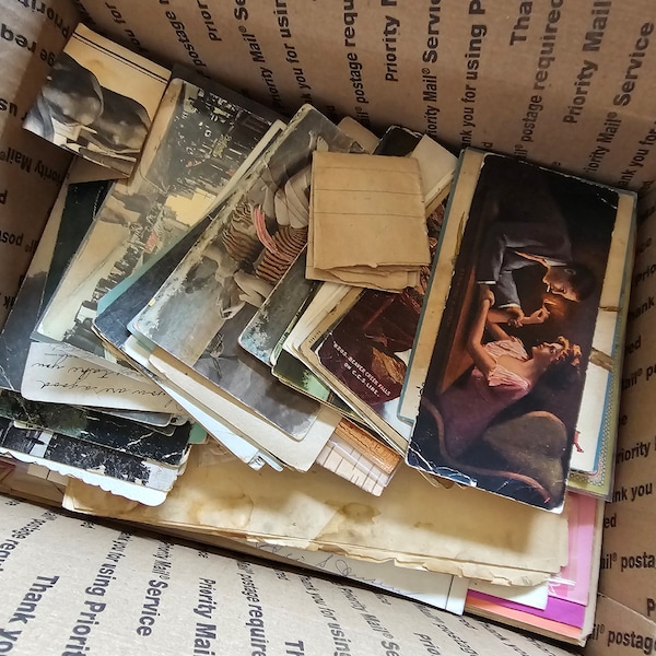 Huge Vintage Antique Paper Ephemera Post Card Lot