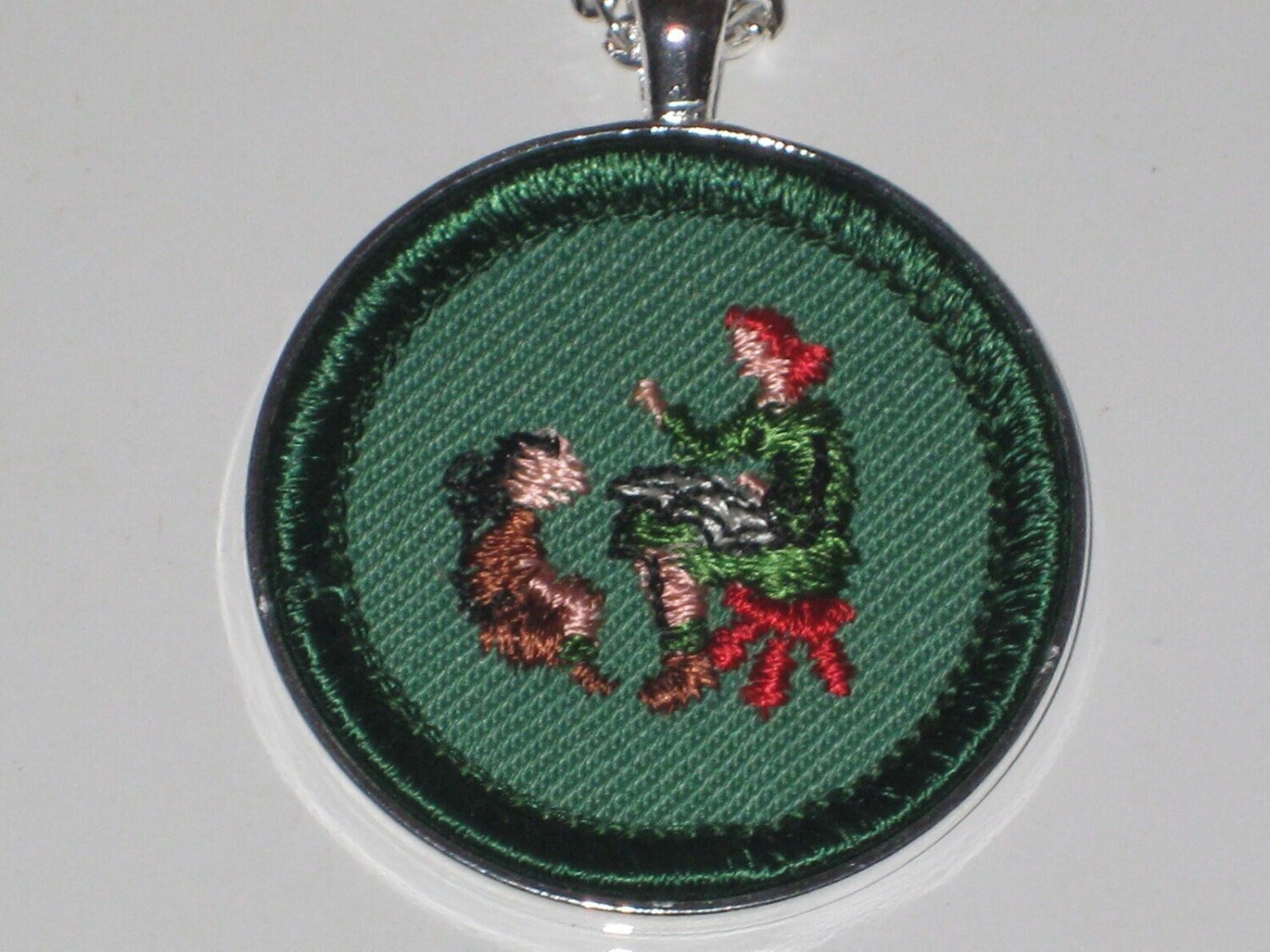 Girl Scout Necklace Authentic Badge Storyteller Junior Girl Etsy