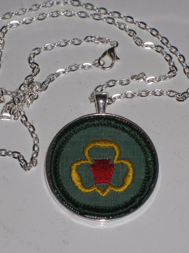 Girl Scout Necklace My Troop Junior Scouts Cloth Badge Etsy