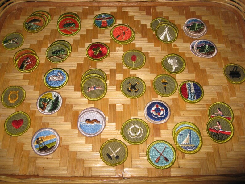 Vintage Boy Scouts Camping Merit Badge Necklace BSA Camper Etsy