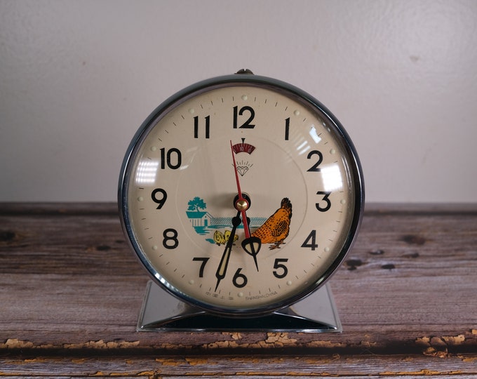 1960s Vintage Animated Pecking Chicken Hen Alarm Clock Working Etsy