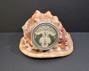1930s Shell Souvenir Health Rochester Room Thermometer Working