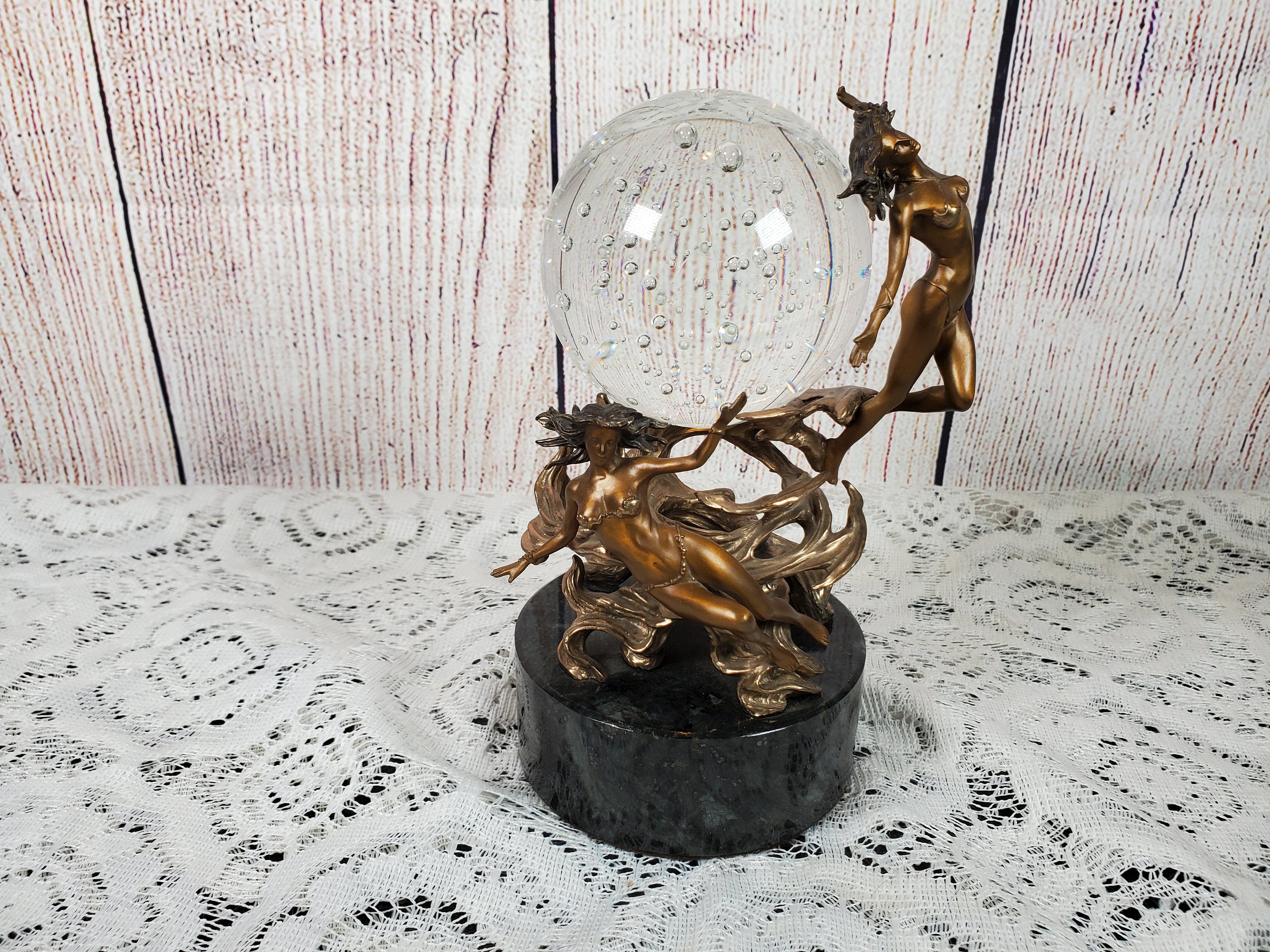 Franklin Mint Julie Bell Nymphs Passion of the Future Bronze