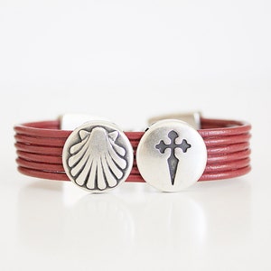 Slver Scallop Shell Buen Camno Bracelet / Camno de Santago