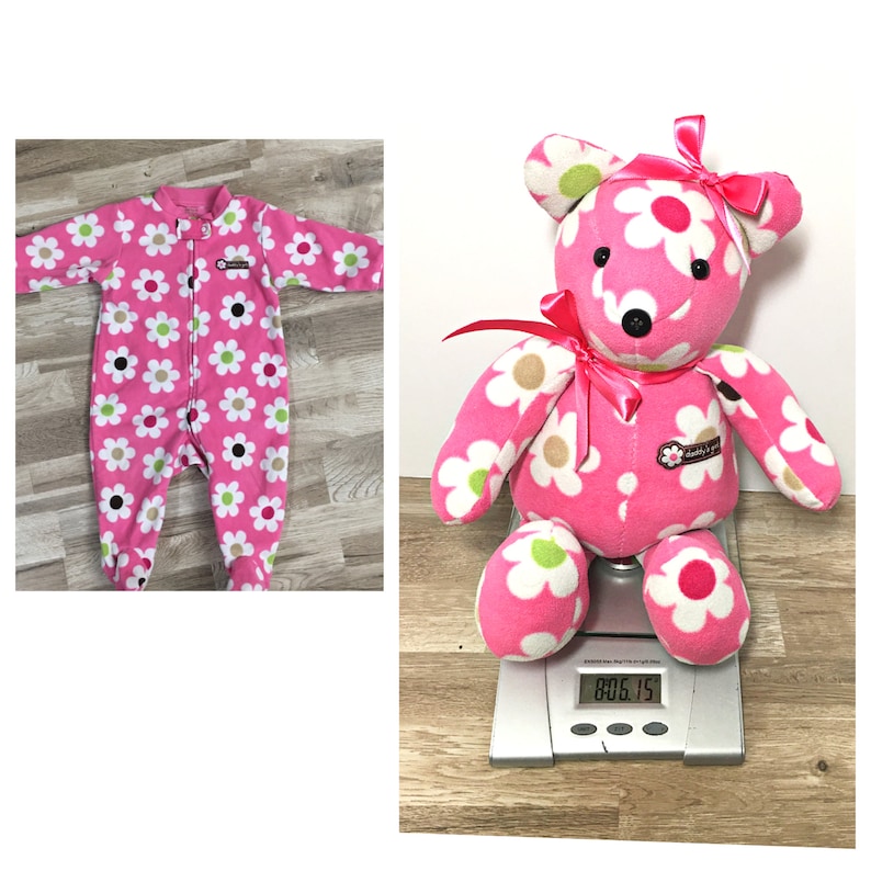 Birth Weight Bear Weighted Memory Bear Baby Sleeper Memory Etsy