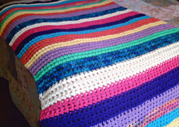 Crocheted Lap Robe Cozy Crochet Lap Robe - Made to Order - Etsy