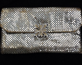 Whiting & Davis Vintage metal mesh clutch purse