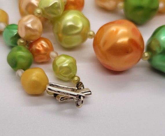 MCM Tropical Fruit Color Glass Bead Two-Strand Ja… - image 4