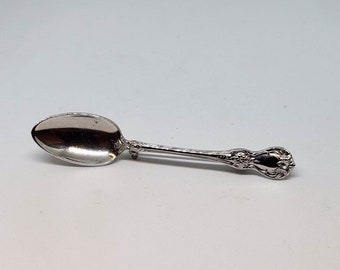 1940s Vintage Miniature Silver Spoon Brooch