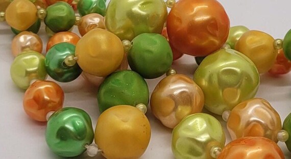 MCM Tropical Fruit Color Glass Bead Two-Strand Ja… - image 8