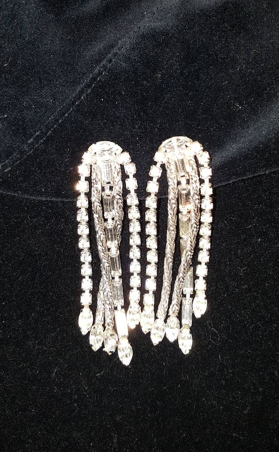 Hattie Carnegie Chandelier Duster Earrings 1950s C