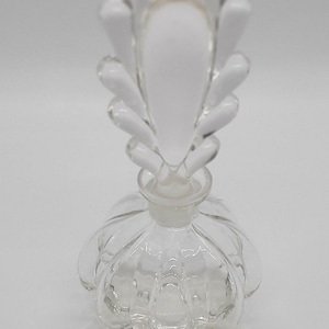 Vintage Art Deco Glass Perfume Bottle with Stopper
