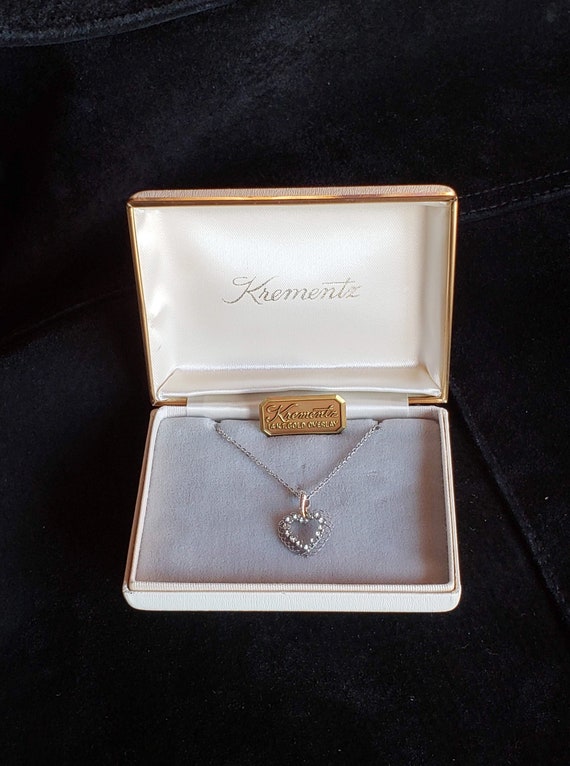 Krementz 14K Gold Overlay Vintage Heart 