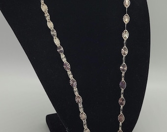 24-inch 950 Sterling Silver MILOR Italy Solid Starburst Link