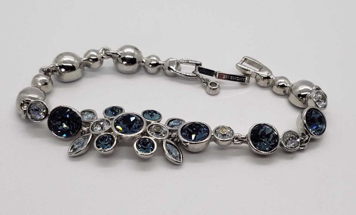 Givenchy Voyou Denim Silver Bracelet | Neiman Marcus Givenchy Elegant Silver Bracelet with Blue Accents main image 2