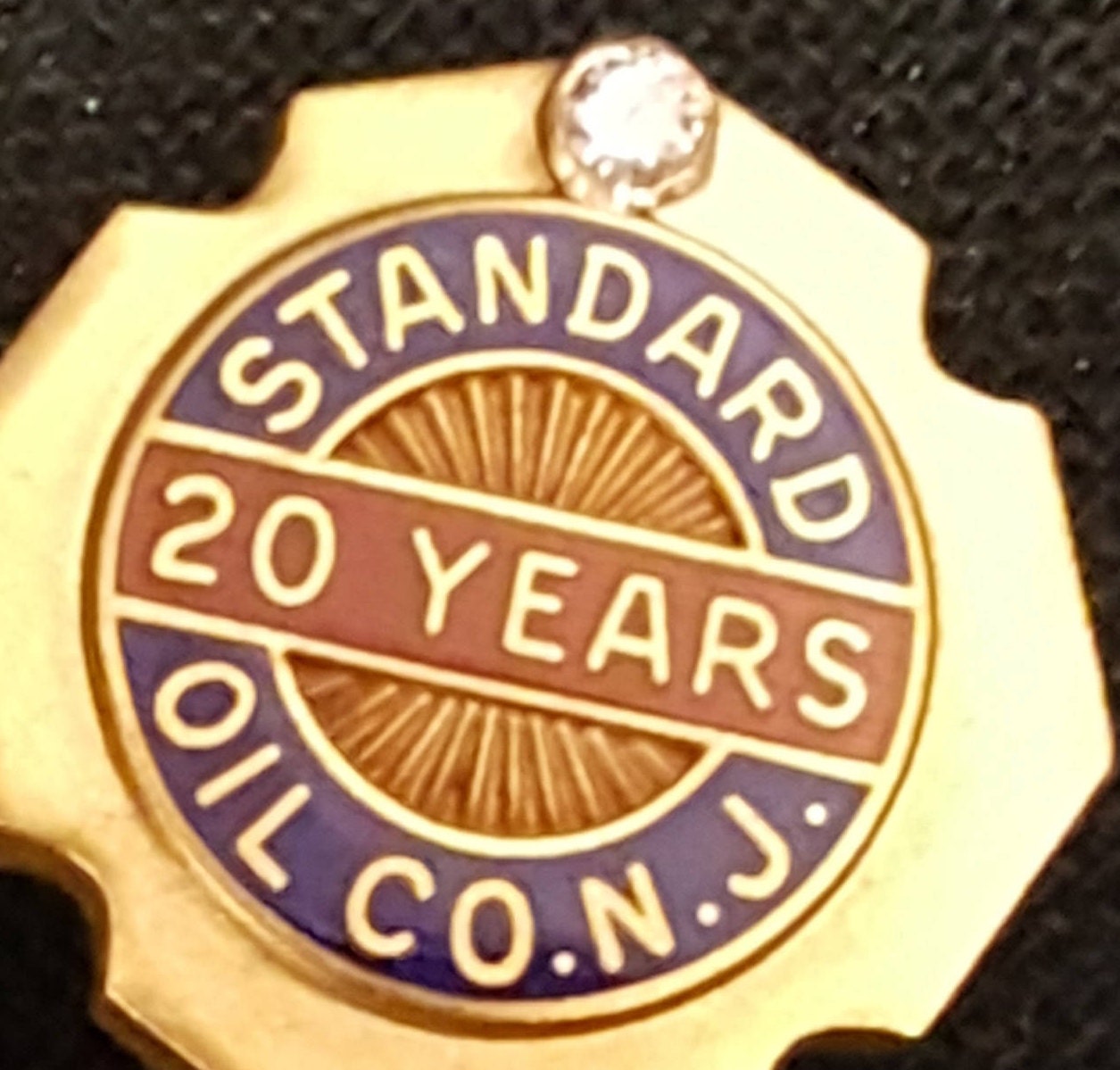 Vintage 1940s 14K Gold Set of Two Standard Oil New Jersey Etsy