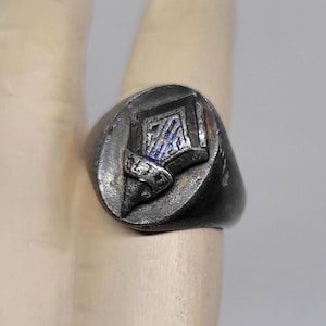 Antique/Vintage Sterling Class Ring 1927-1937 Size 6.5