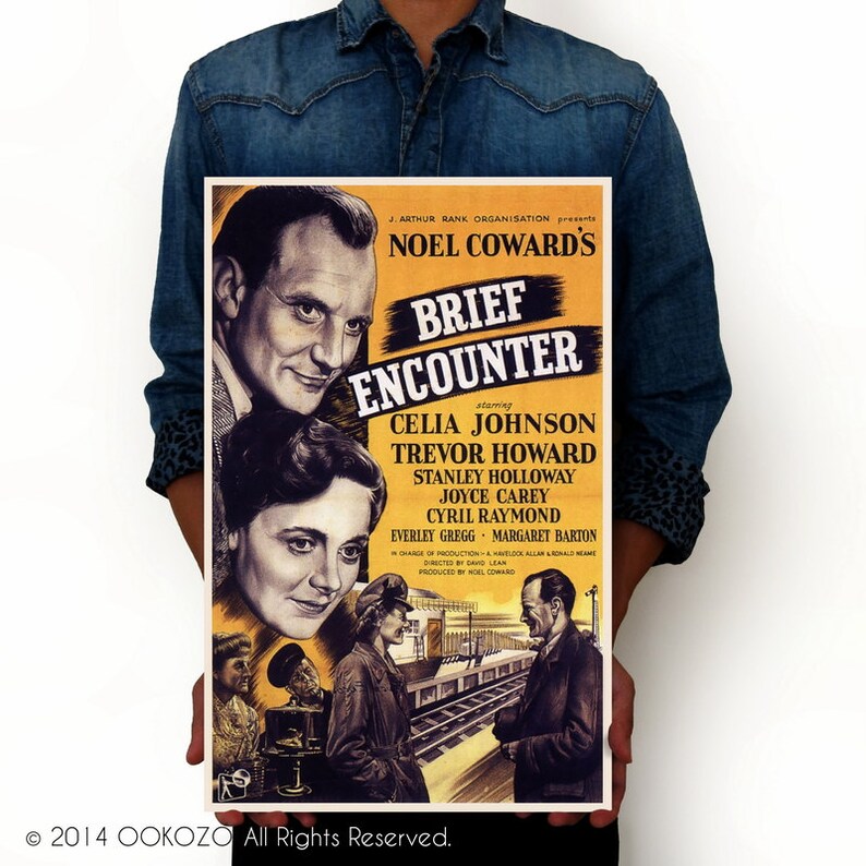 Brief Encounter 1945 Noel Coward's Movie Vintage Poster Art Print