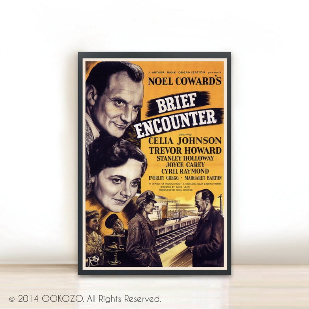 Brief Encounter 1945 Noel Coward's Movie Vintage Poster Art Print Posters,  Dorm Decor, Minimalist Art, Vintage Advertising Poster - Etsy