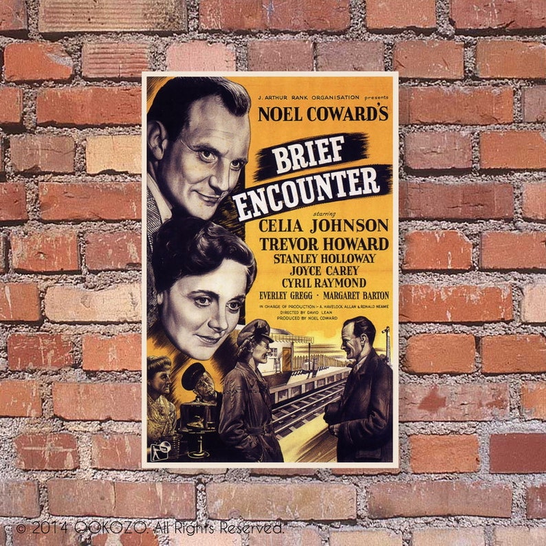 Brief Encounter 1945 Noel Coward's Movie Vintage Poster Art Print