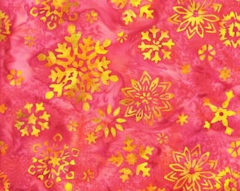 Pink Batik - Anthology Fabrics - Fairy Dance Batik Collection - Quilting Cotton Fabrics - Fabric by the yard - Choose your cut size.