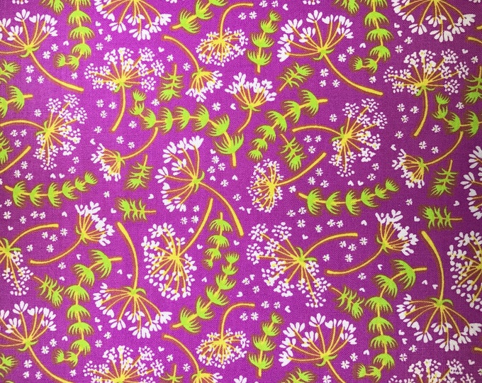 Purple Fabric With Flowers - Timeless Treasures - Samarra Khaja ...