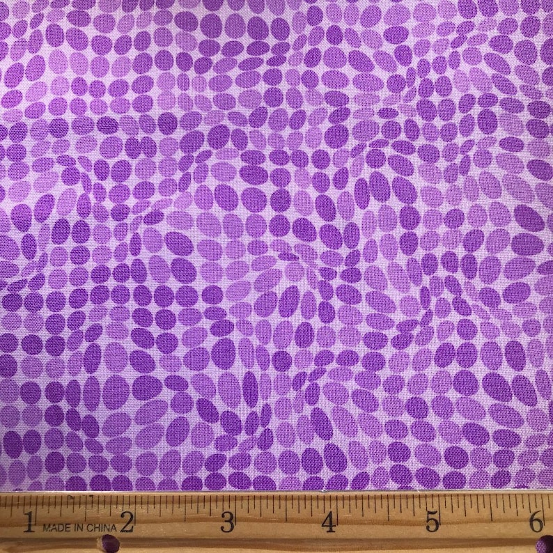 Choose your cut size. Wonky Dots- Quilting Cotton Fabric Patrick Lose Fabrics Lilac Fabric with Dots