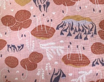 End of Bolt - Measures 59" by 43" - Pink Fabric - Dear Stella Fabrics - Quilting Cotton Fabric
