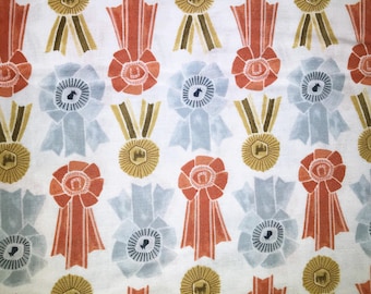End of bolt - Measures 51" by 44" - Dear Stella - Fabric by the yard - Fabric with medals.