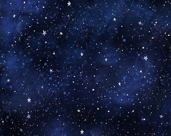 Width 5339 Star Night Sky Space Cotton Fabric 55 Inch x 12 Yard Length