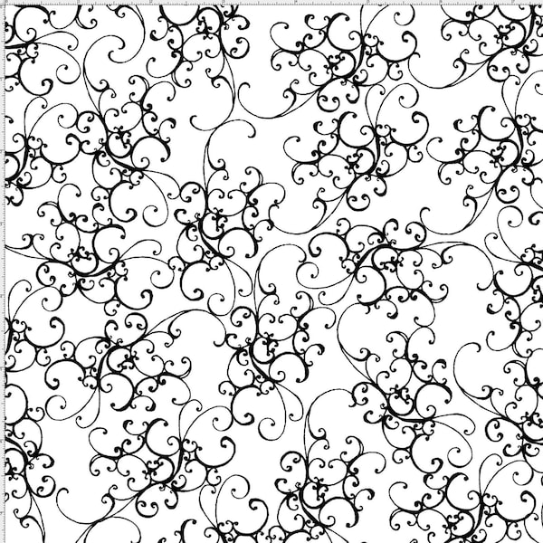 Black White Scroll - Etsy