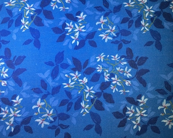 Blue Floral Fabric - Caitlin Wallace Roland for Dear Stella - Quilting Cotton Fabric - Fabric by the Yard