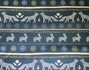 Blue Row Fabric - Dear Stella - Quilting Cotton Fabric - Fabric by the yard.
