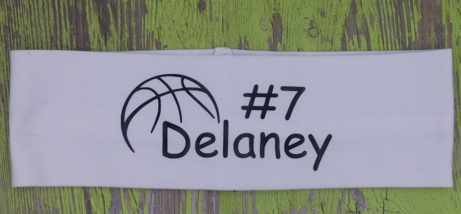 Basketball Headband Custom Personalized Headbands Custom Etsy