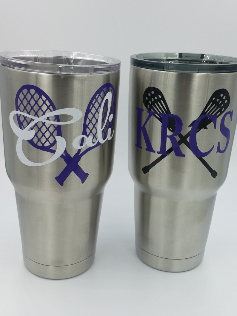 Yeti Lacrosse decal monogram Personalized decals Car Etsy