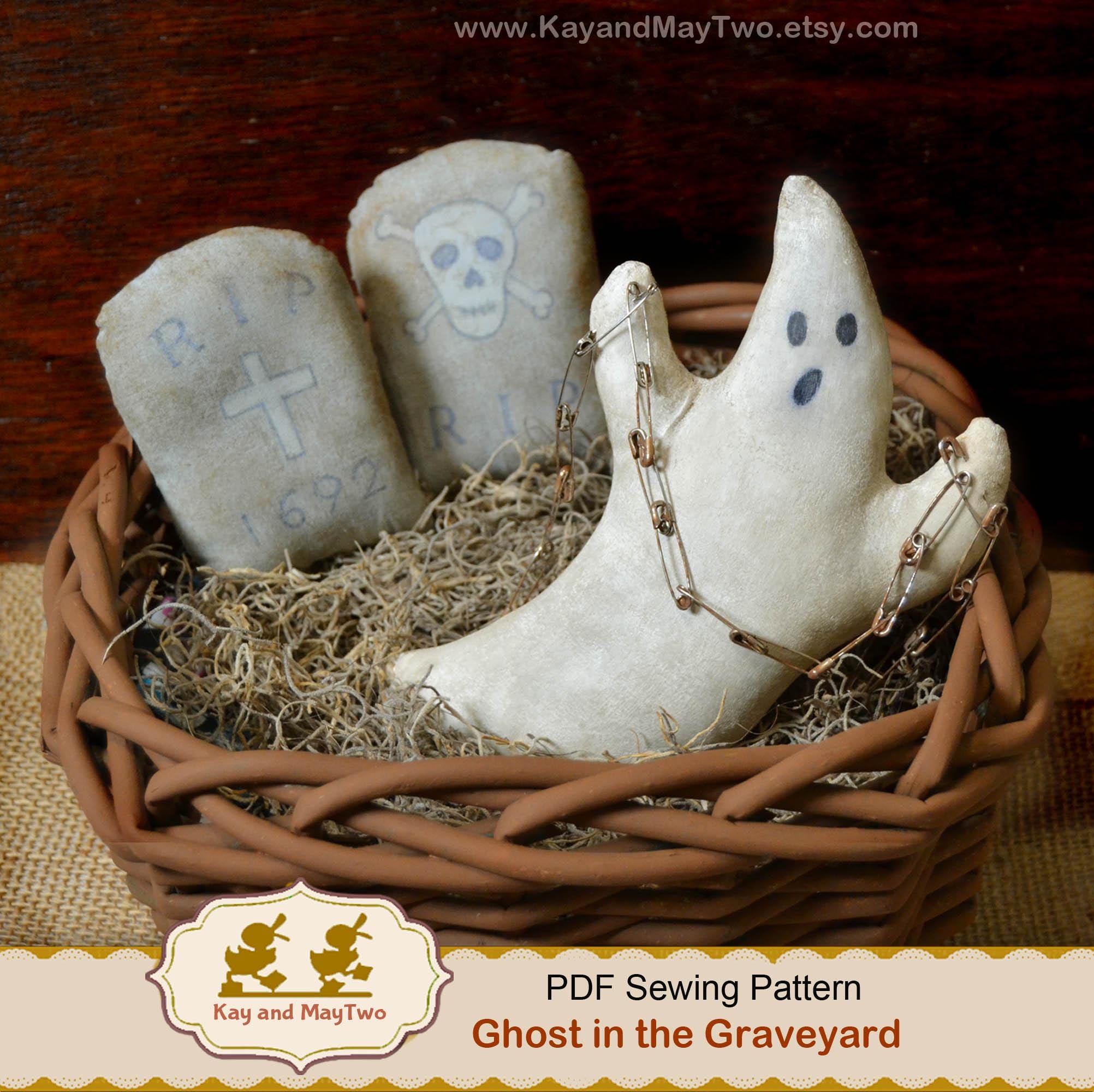Primitive Ghost Sewing Pattern / Halloween E-pattern Autumn Bowl ...