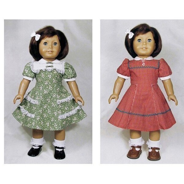 Molly or Emily Sewing Pattern # FOR-1  fits American Girl 18 inch dolls WW2 1940s style doll dress pattern - INSTANT download